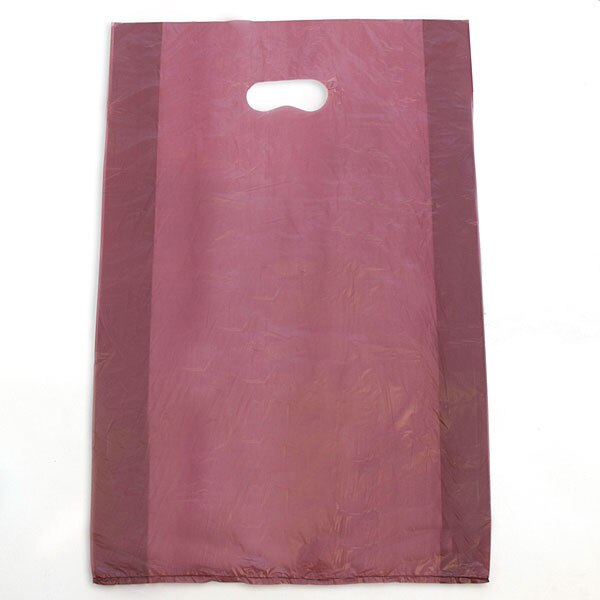KC Store Fixtures 06456 Plastic Bag with Die Cut Handles High Density 0.65 mil Blue Pack of 500 16 x 4 x 24 KC Store Fixtures 06456 Plastic Bag with Die Cut Handles High Density 0.65 mil Blue Pack of 500 16 x 4 x 24